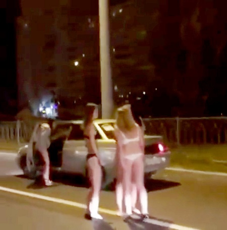 Girls Stripped In Street