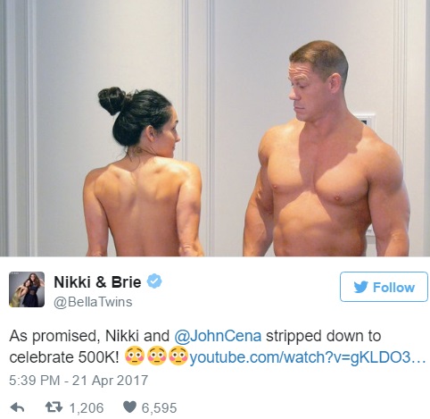 Uncensored nude nikki bella John Cena