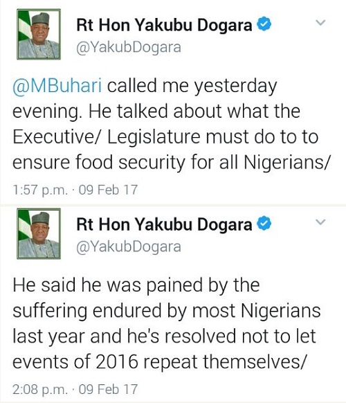What President Buhari Told Me When He Called Me Yesterday - Speaker Dogara Reveals