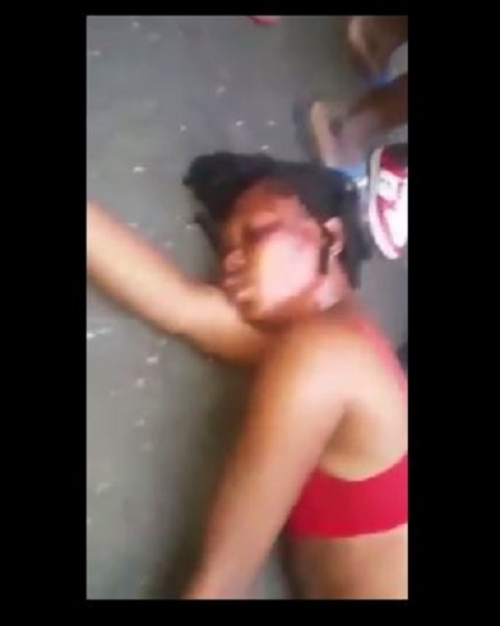 Too Bad Female Thief Caught Beaten Stripped Nak£d And