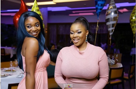 Nigerian Actress, Ejine Okoroafor Parades Huge Boobs During Colourful  Birthday Party (Photos)