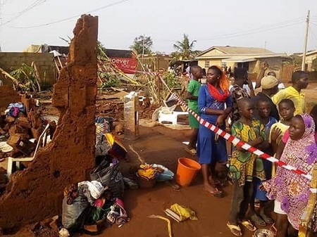 Image result for 60 houses destroyed as rainstorm wreaks havoc on Ondo community