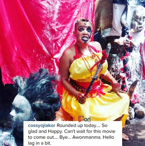 Boobs Queen, Cossy Orjiakor is a Fierce River Goddess in BTS Photos of