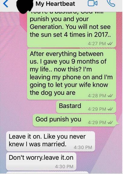 Dirty Whatsapp Messages Between a Married Man and a Single Lady Leaked Onli...