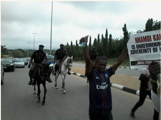 {filename}-Arrest Nnamdi Kanu Now - Northern Youths Protest In Abuja (photos)