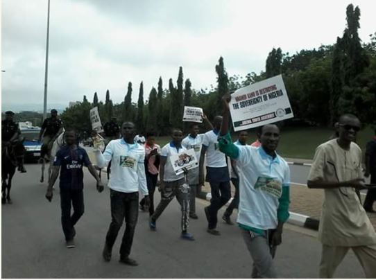 {filename}-Arrest Nnamdi Kanu Now - Northern Youths Protest In Abuja (photos)
