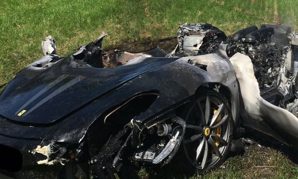 Horror: Brand New Ferrari Burns Down to a Crisp Just One Hour After It ...