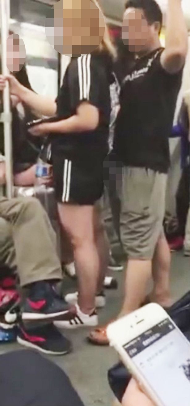 Shameless Man Caught Poking A Young Womans Backside With His Erect