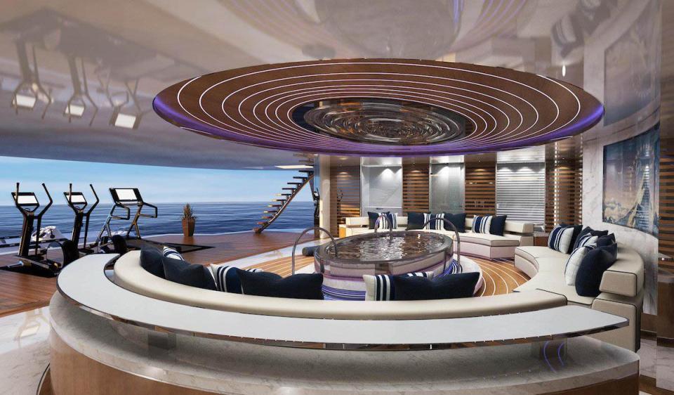 opera mega yacht interior