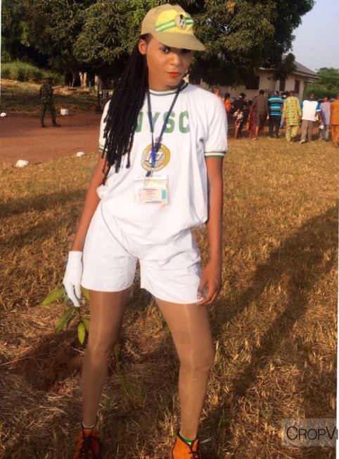 Male Cross Dresser Spotted At Delta Nysc Camp Photos National