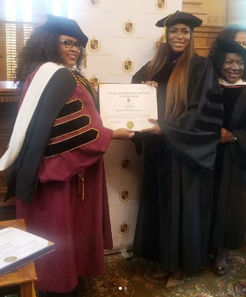 Linda Ikeji Conferred With Honorary Doctorate Degree At American University (Photos)