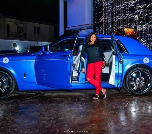 E-money Surprises Wife With Rolls Royce Phantom Car As Christmas Gift