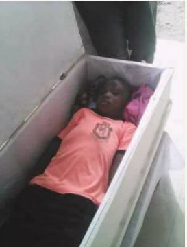 Image result for little girl who died in accident was buried in her uniform