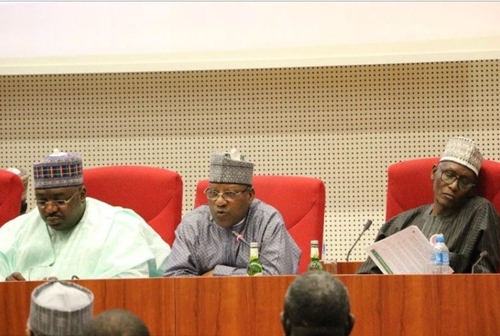 Nigerian Senator Spotted Dozing Off During Senate Hearing on Fuel Scarcity (Photos)