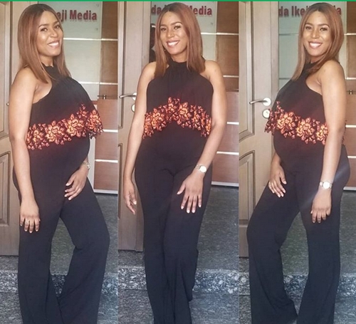 Image result for pictures of linda ikeji during pregnancy