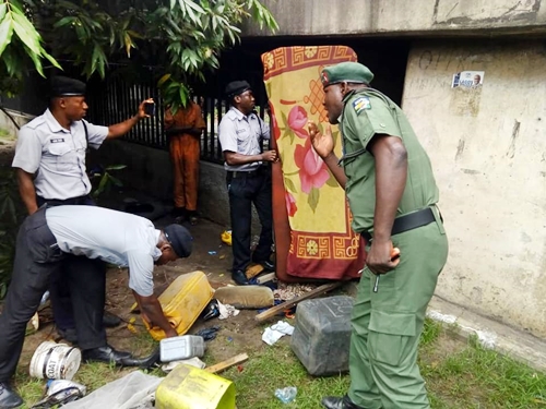 PHOTOS: Ritualist Den Uncovered Under Bridge Near Governors House In Marina, Lagos %Post Title