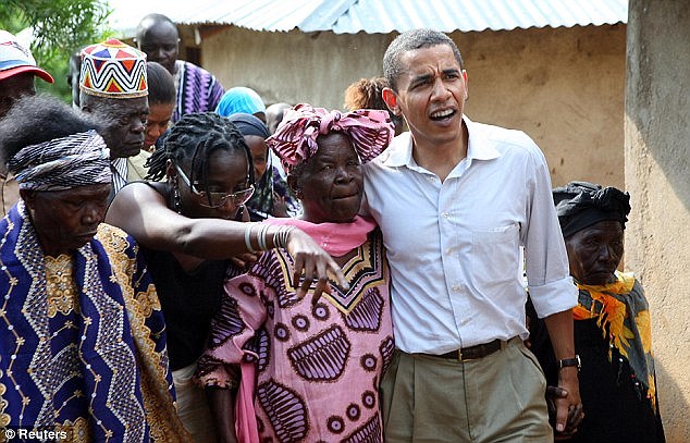 Obama Dances With His Grandmother After Arriving Kenya (Video)