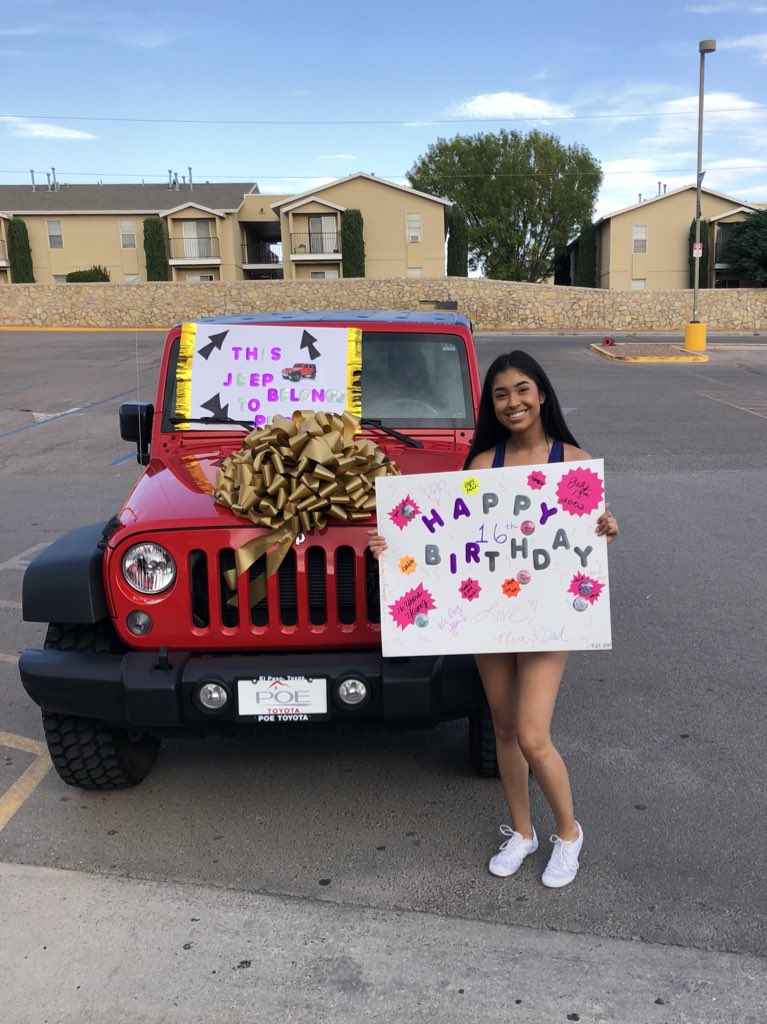 16-Year-Old Girl Surprised After Parents Gifted Her This Expensive 2018 Wrangler Jeep On Her Birthday