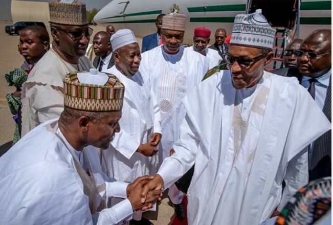 How Buhari Played A Fatherly Role During Dangote Daughter's Wedding In Kano 