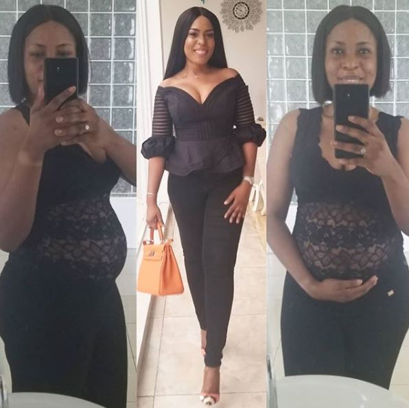 Image result for pictures of linda ikeji during pregnancy