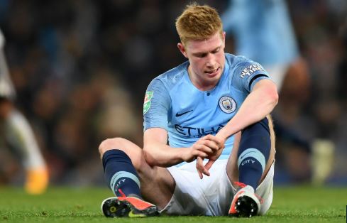 De Bruyne Facing At Least One Month Out With Knee Injury