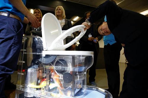 Bill Gates Unveils Futuristic Toilet That Turns Human Waste To Fertilizer