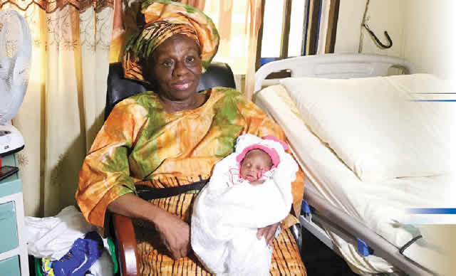 67-Year-Old Woman Who Gave Birth After 40 Years Of Marriage, Holds Naming Ceremony (Photos)
