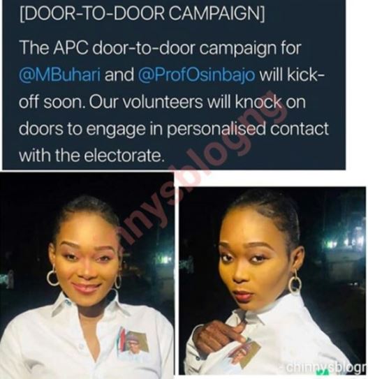 APC Employs Pretty Slay Queens To Do Door To Door Campaign For Buhari (Photos)  %Post Title