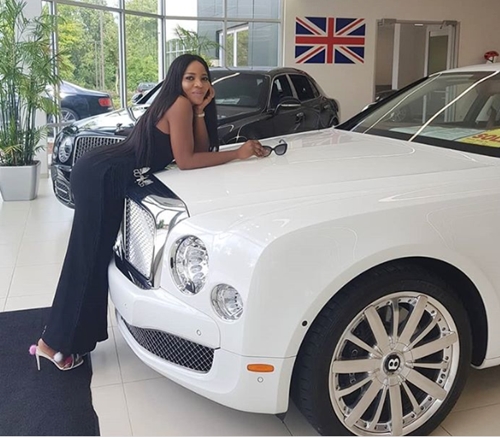 Linda Ikeji Splashes Over N120m, Buys Newborn Son Brand New Bentley (Photos/Videos)
