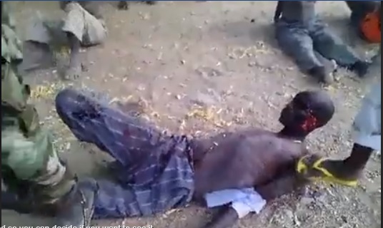 Nigerian Army Reacts To Video Showing Soldiers Cutting Off A Criminal's Leg 