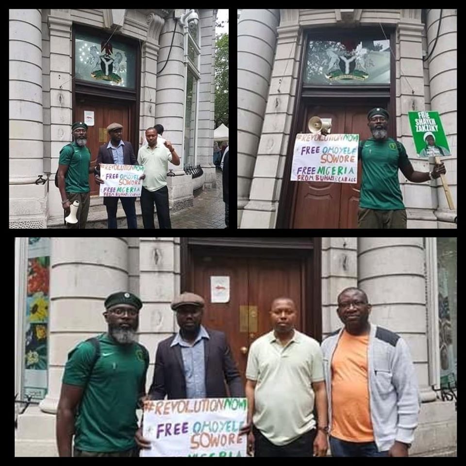 #RevolutionNow: 'Free Sowore' Protest Hits London