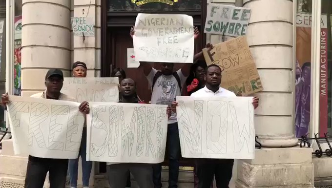 #RevolutionNow: 'Free Sowore' Protest Hits London