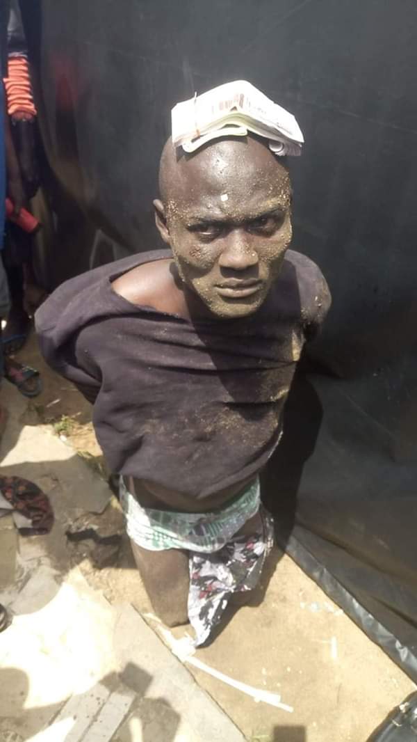 See How A Man Was Disgraced After He Was Caught Buying Goods With Fake Money In Delta