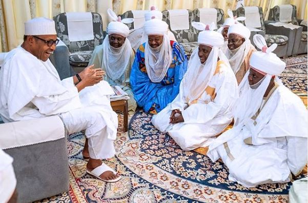 President Buhari and Daura title holders