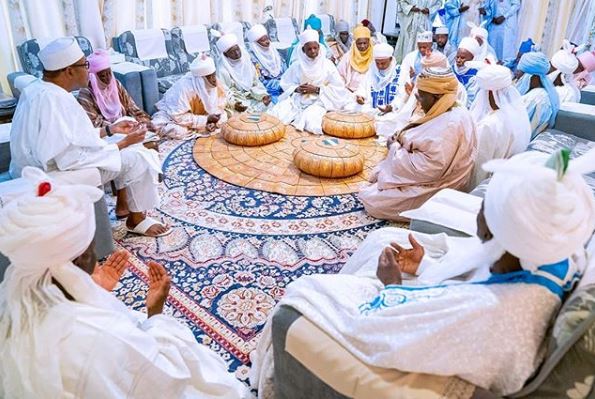 President Buhari and Daura title holders