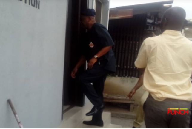 Orji Kalu being taken to holding cell after he was found guilty by court