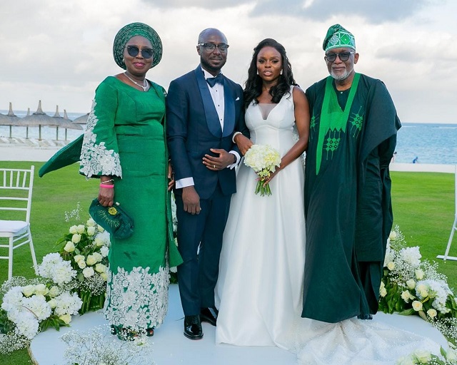 Governor Akeredolu threw a destination wedding for his daughter