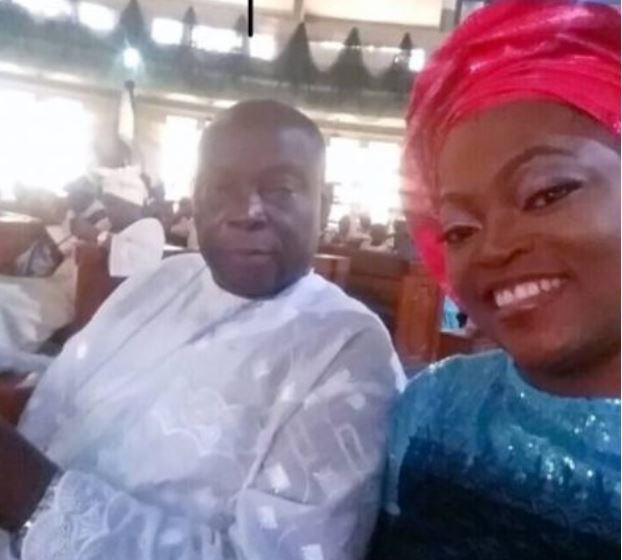 Funke Akindele and her father