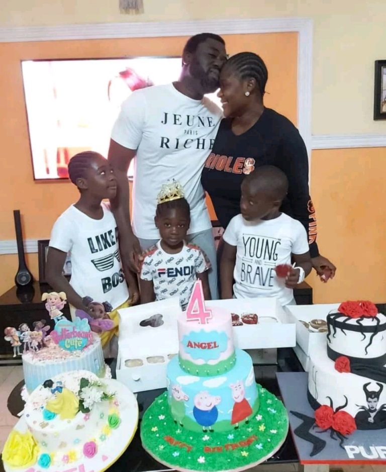Mercy and husband celebrate their daughter who turned four today