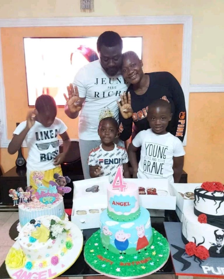 Mercy and husband celebrate their daughter who turned four today