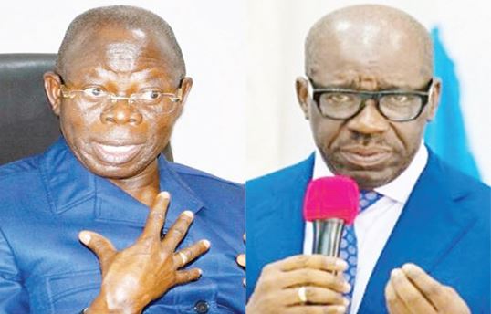 Adams Oshiomhole, Governor Godwin Obaseki