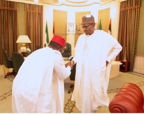President Muhammadu Buhari, Governor Dave Umahi