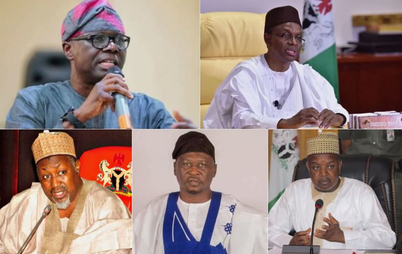 Nigerian state governors paying the new N30,000 minimum wage