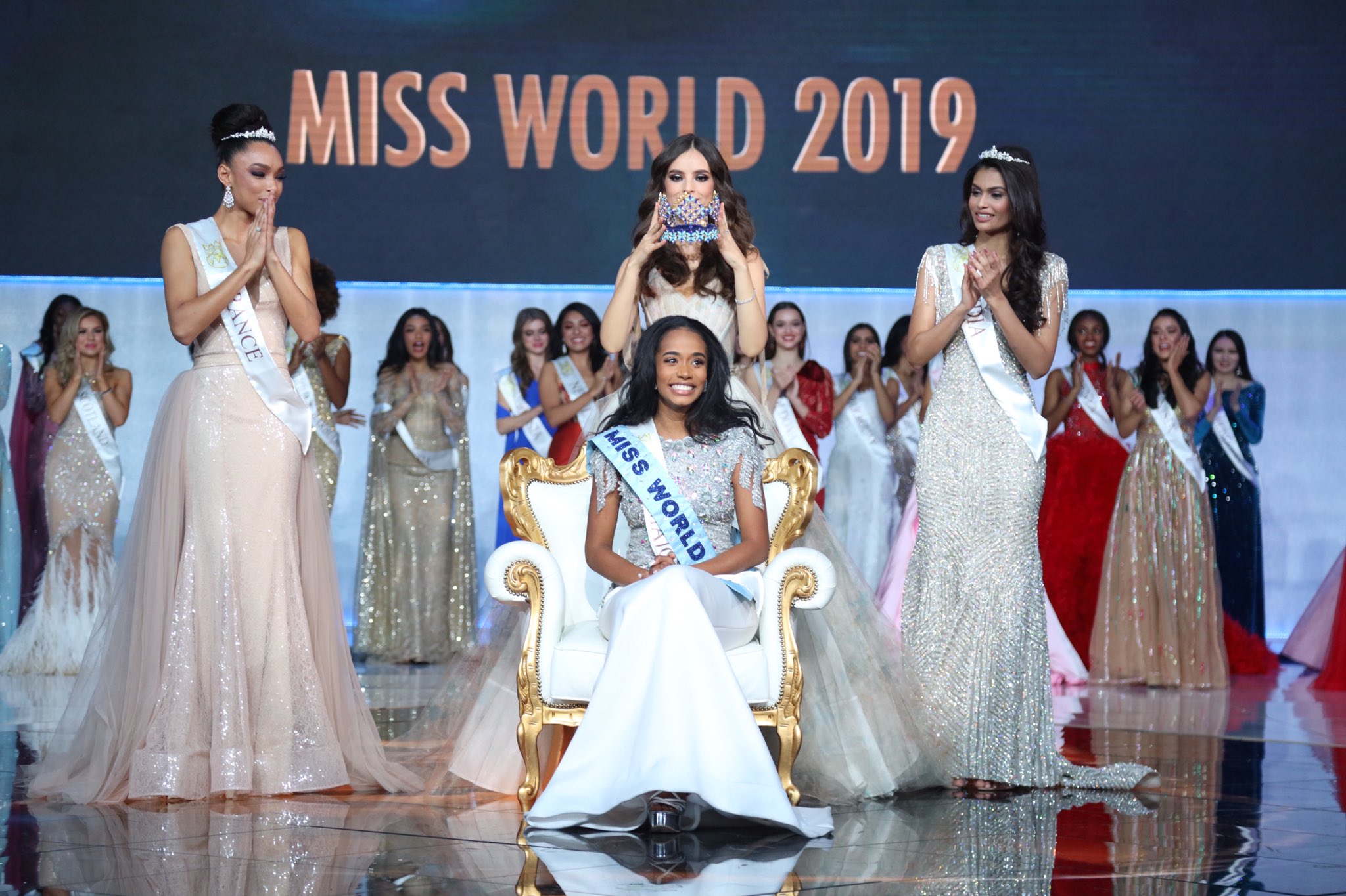 Jamaica’s Toni-Ann Singh was crowned as Miss World 2019 on Saturday