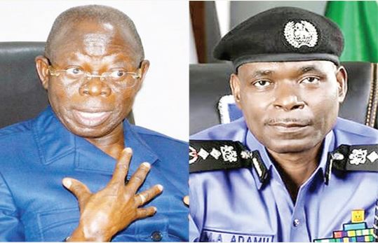 Comrade Adams Oshiomhole, IGP