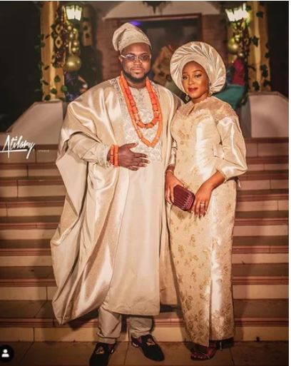 Aliko Dangote at Adewale Adeleke's wedding in Calabar