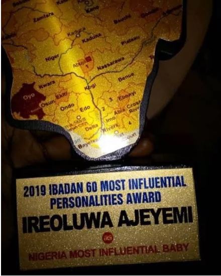 Ire Ajeyemi has won an award