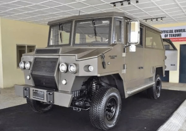 Armoured vehicle manufactured in Ekiti state