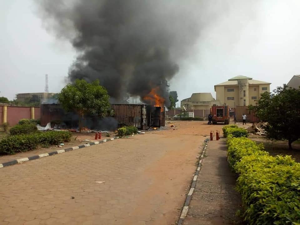 INEC Card Readers Gutted By Fire As Officials Flee In Anambra