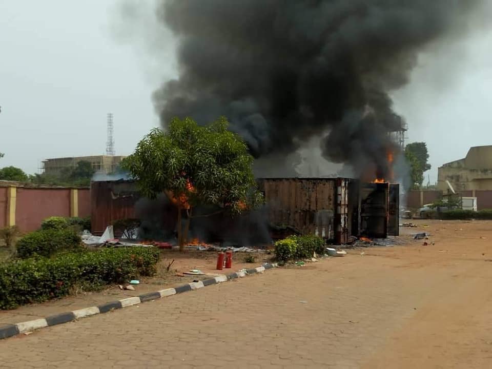 INEC Card Readers Gutted By Fire As Officials Flee In Anambra